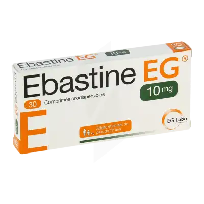 Ebastine Eg 10 Mg, Comprimé Orodispersible à TOULOUSE