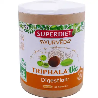 Superdiet Ayurveda Triphala Bio Gélules B/60 à VALENCE