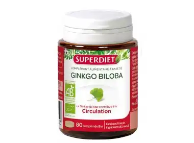 Superdiet Ginkgo Biloba Bio 420mg Comprimés B/80 à LILLE
