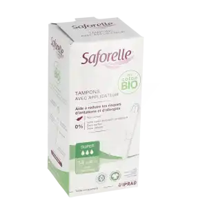 Saforelle Coton Protect Tampon Avec Applicateur Super B/14 à Fargues-  Saint Hilaire