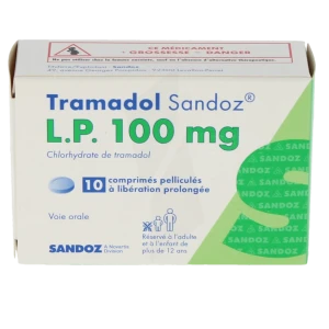 Tramadol Sandoz L.p. 100 Mg, Comprimé Pelliculé à Libération Prolongée