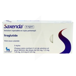 Saxenda 6 Mg/ml, Solution Injectable En Stylo Prérempli