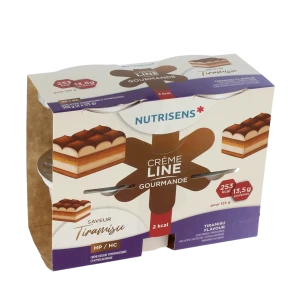 Nutrisens Cremeline Gourmande 2kcal Nutriment Tiramisu 4cups/125g