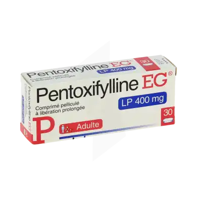 Pentoxifylline Eg Lp 400 Mg, Comprimé Pelliculé à Libération Prolongée à Auterive
