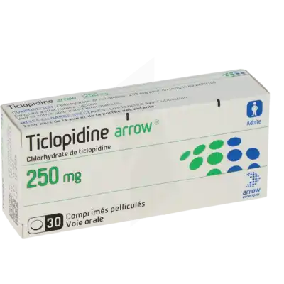 TICLOPIDINE ARROW 250 mg, comprimé pelliculé