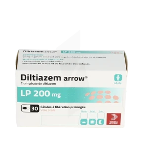 Diltiazem Arrow Lp 200 Mg, Gélule à Libération Prolongée