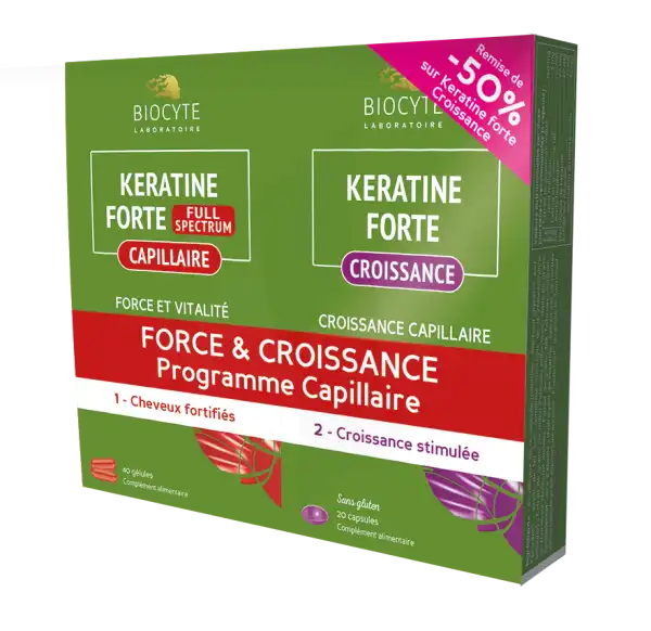 Biocyte Kératine Fs + Croissance Pack