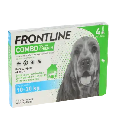 Frontline Combo 134,00 Mg / 120,60 Mg Solution Pour Spot-on Pour Chien M, Solution Pour Spot-on à Ferney-Voltaire