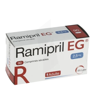 Ramipril Eg 2,5 Mg, Comprimé Sécable