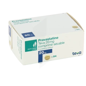 Pravastatine Teva 20 Mg, Comprimé Sécable