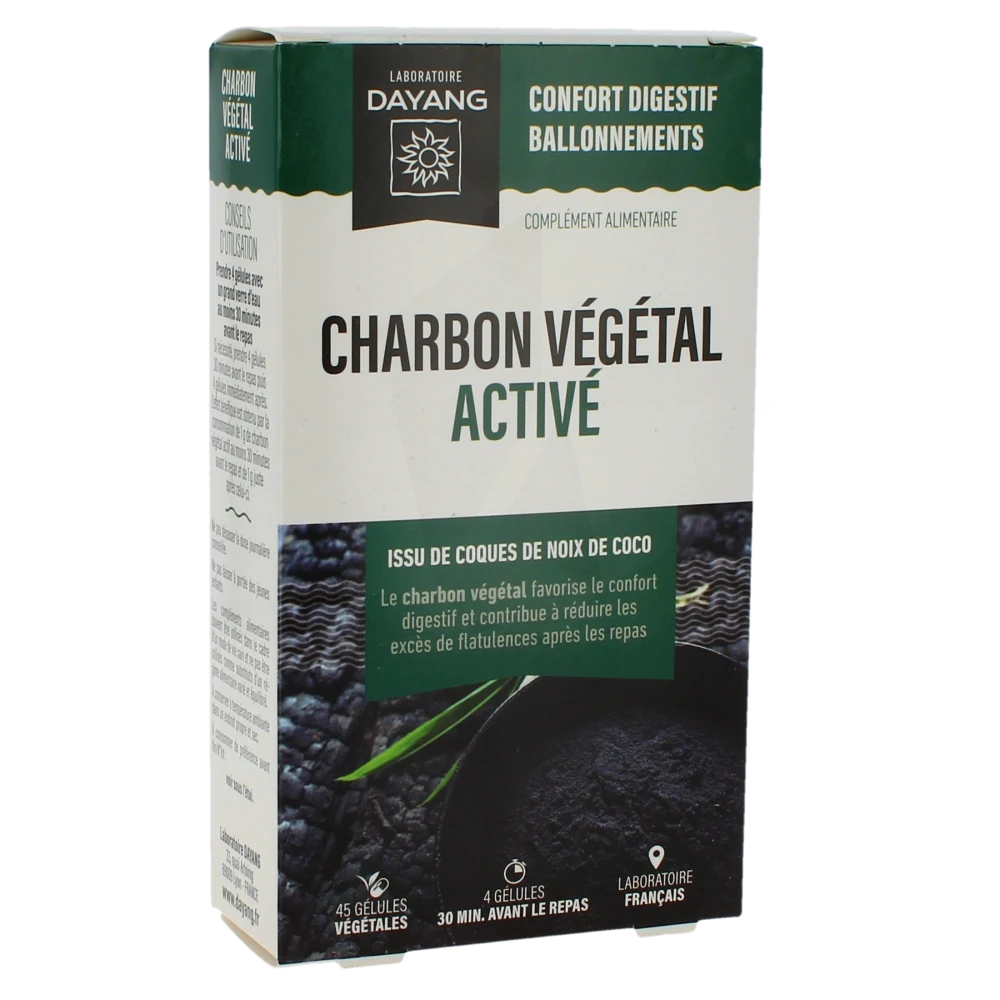 Dayang Charbon Végétal Activé 45 Gélules