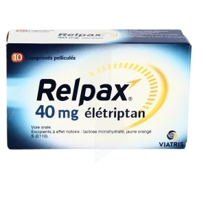 Relpax 40 Mg, Comprimé Pelliculé