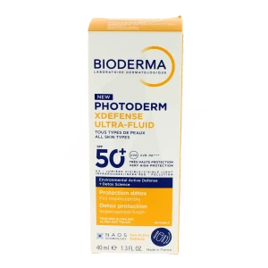 Bioderma Photoderm Xdefense Ultrafluide Spf50+ Cr Invisible Fl/40ml