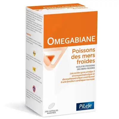 Pileje Omegabiane Poissons Des Mers Froides 100 Capsules Marines à Blaye