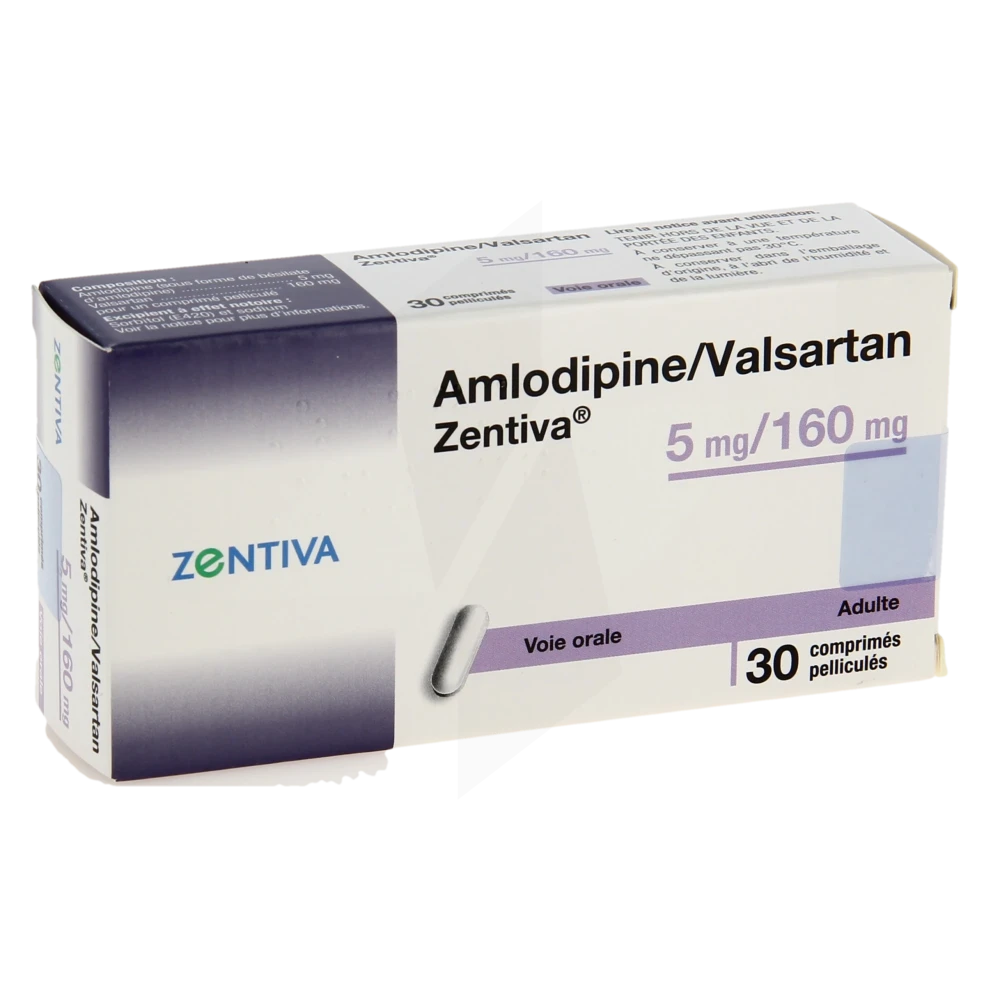 Amlodipine/valsartan Zentiva 5 Mg/160 Mg, Comprimé Pelliculé