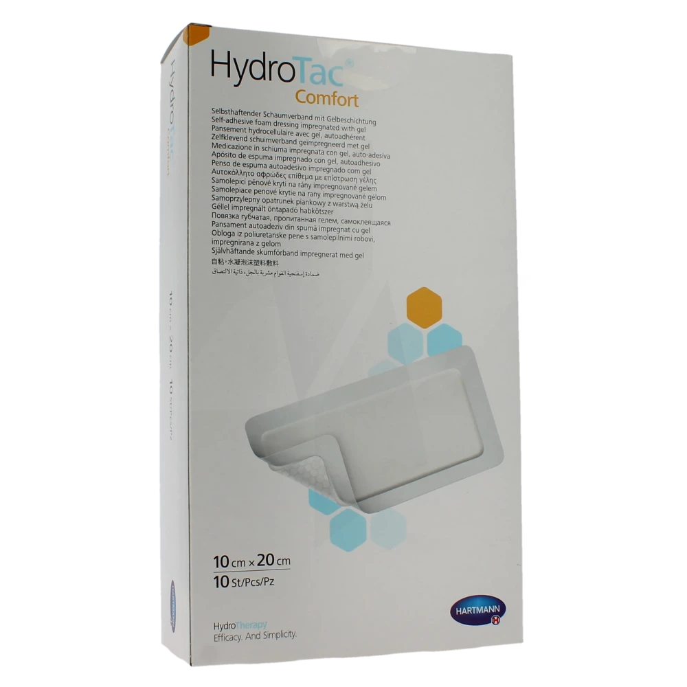 Hydrotac® Comfort Pansement Adhésif 10 X 20 Cm - Boîte De 10