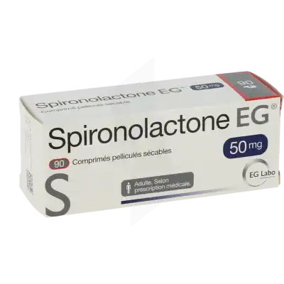 Spironolactone Eg 50 Mg, Comprimé Pelliculé Sécable à Auterive