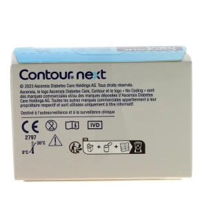 Contour Next Bandelettes Pour Lecteur De GlycÉmie Boîte De 100