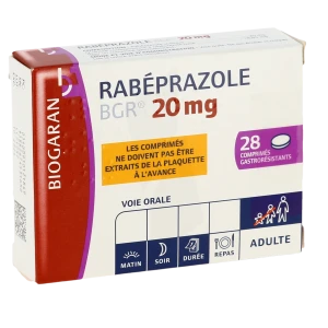 Rabeprazole Bgr 20 Mg, Comprimé Gastrorésistant
