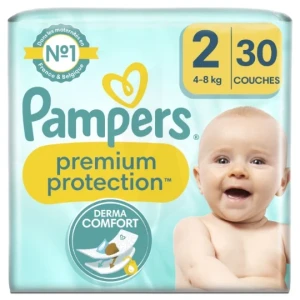 Pampers Premium Protection Couche T2 4-8kg Paquet/30