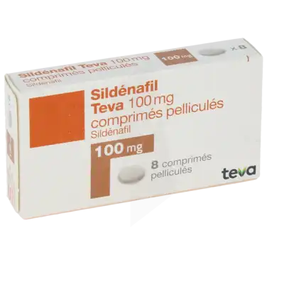 Sildenafil Teva 100 Mg, Comprimé Pelliculé à CHAMPAGNOLE