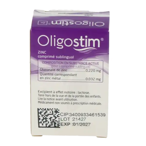 Oligostim Zinc, Comprimé Sublingual