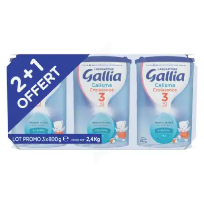 Gallia Calisma Croissance Lait en poudre 3B/800g