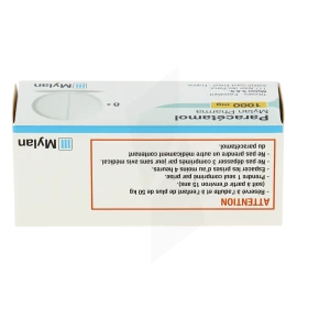 Paracetamol Viatris 1000 Mg, Comprimé Effervescent Sécable