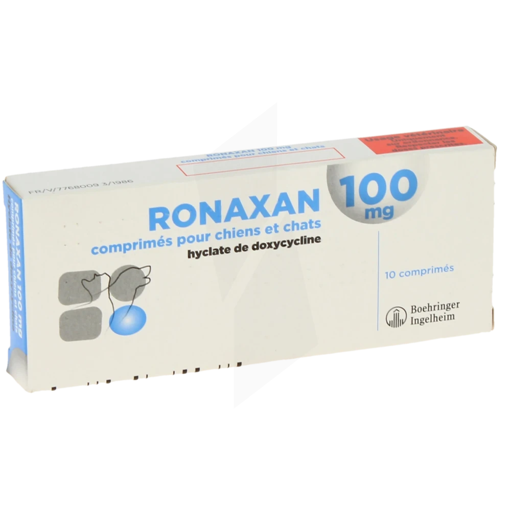 Ronaxan 100 Mg Comprimes Pour Chiens Et Chats, Comprimé