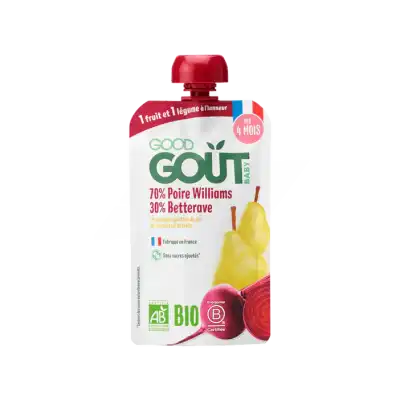 Good Gout Aliment Infant Poire Betterave Gourde/120g à Ferney-Voltaire