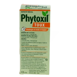 Phytoxil Toux Sans Sucre Sirop Adulte Enfant + 2 Ans Flacon De 100 Ml
