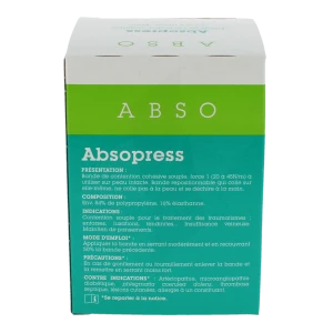 Absopress Bande Contention Cohésive 3,5m X 10cm  Blanc