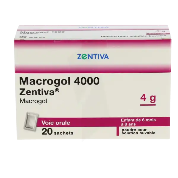 Macrogol 4000 Zentiva 4 G, Poudre Pour Solution Buvable En Sachet