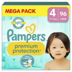 Pampers Premium Protection Couche T4 9-14kg Mégapack/96