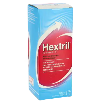 Hextril 0,1 % Bain Bouche Fl/400ml à Saint-Maximin