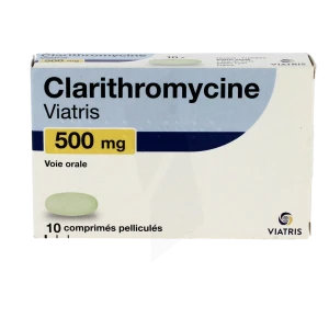 Clarithromycine Viatris 500 Mg, Comprimé Pelliculé