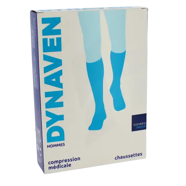 Dynaven Fin Chaussettes  Homme Classe 3 Noir Medium Long