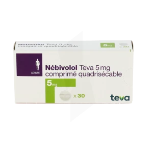 Nebivolol Teva 5 Mg, Comprimé Quadrisécable