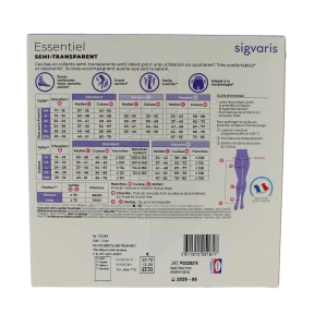 Sigvaris Essentiel Diaphane Semi-transparent Collant Classe 2 Femme Dune Normal M