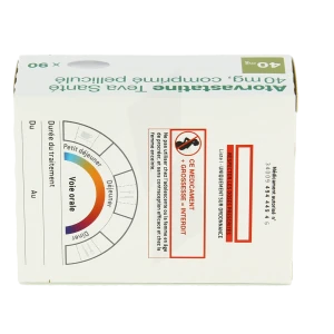 Atorvastatine Teva Sante 40 Mg, Comprimé Pelliculé