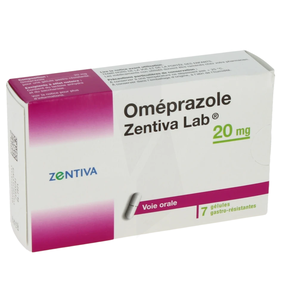 Omeprazole Zentiva Lab 20 Mg, Gélule Gastro-résistante