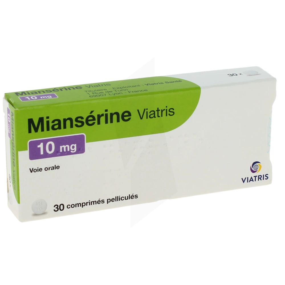 Mianserine Viatris 10 Mg, Comprimé Pelliculé