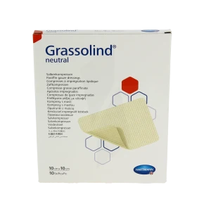 Grassolind® Pansement Gras 10 X 10 Cm - Boîte De 10