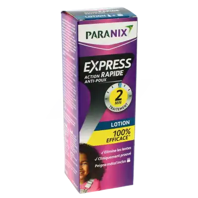 Paranix Express 2 Min Lot Antipoux Fl/100ml+peigne à Bordeaux