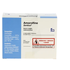 Amorolfine Zentiva 5 %, Vernis à Ongles Médicamenteux