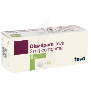 Diazepam Teva 2 Mg, Comprimé