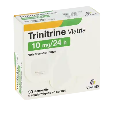 Trinitrine Viatris 10 Mg/24 Heures, Dispositif Transdermique à LE LAVANDOU