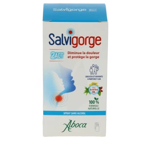 Aboca Salvigorge 2act Spray Sans Alcool Fl/30ml