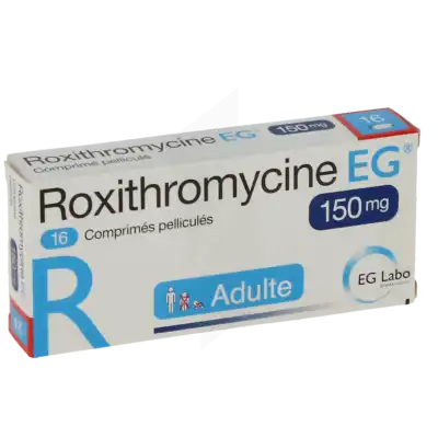 Roxithromycine Eg 150 Mg, Comprimé Pelliculé à FLEURANCE