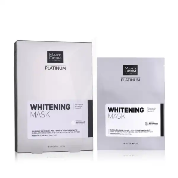 Martiderm Platinum Whitening Mask 5 Unités